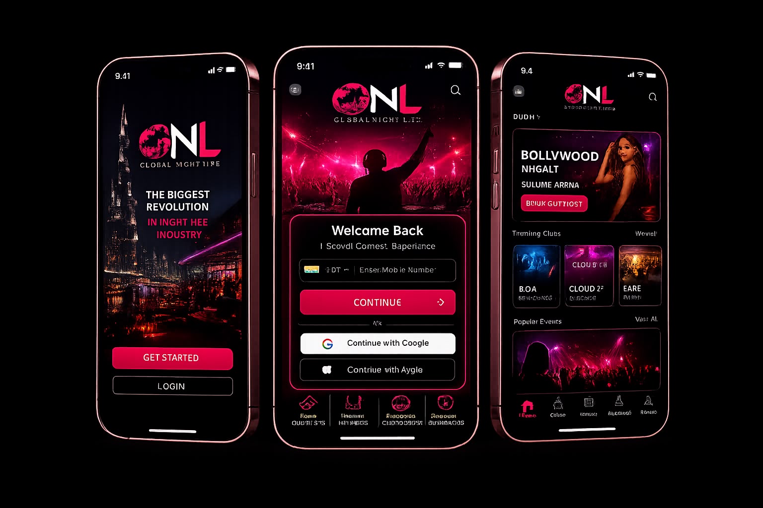 GNL app — splash screen